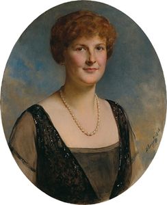 Portrait Of A Lady With A Pearl Necklace
