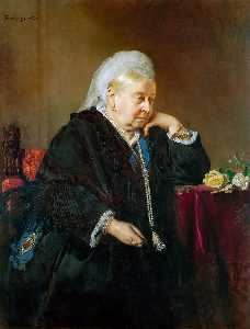 Portrait Of Queen Victoria As Widow