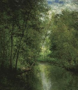 Río en el bosque