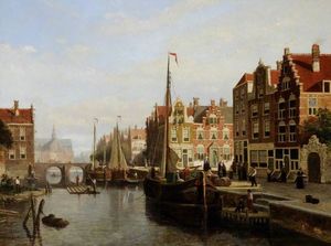 阿姆斯特丹运河 场景