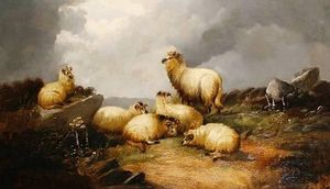 Sheep In A Highland Landscape