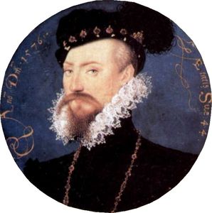 Porträt Des Robert Dudley, Graf von Leicester, Tondo