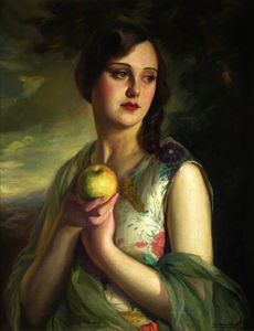 Mujer Con Manzana