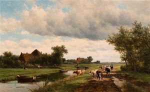 Landscape By The Zomervaart Canal Near Haarlem