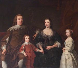 伯爵と伯爵ハンティンドンそして彼らの子供2人のうち、セリーナとヘンリー