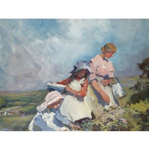 Study For 'blackberry Gatherers'