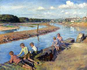 Young Anglers At Hayle