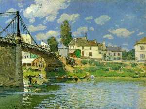 Bridge at Villeneuve la Garenne - -