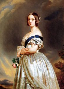 la joven reina Victoria