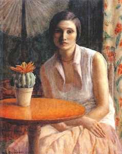 portrait of a woman (with cactus)