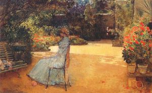 the artists wife in a garden
