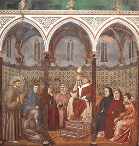 St Francis Preaching before Honorius III