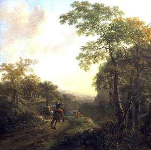 Italian Landscape with Horsemen