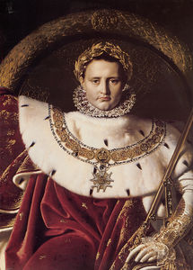 Napoleone I sul Suo trono imperiale (particolare)