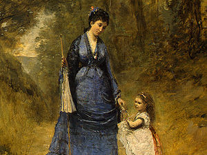 Madame Stumpf et sa fille ( détail 1 ) -