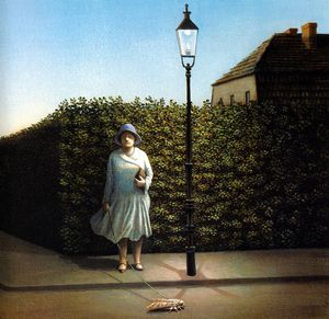 Woman with Moth