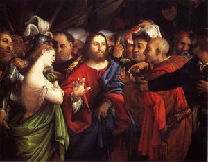 christ and the adulteress