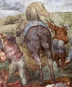 The conversion of Saul (detail - )