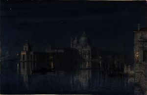 Santa Maria della Salute Venecia Moonlight