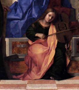 san zaccaria altarpiece - san zaccaria altarpiece (detail)4