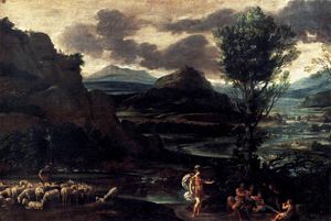 アーミニアと羊飼いのある風景