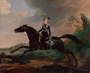 Конный портрет великого князя Александра Николаевича