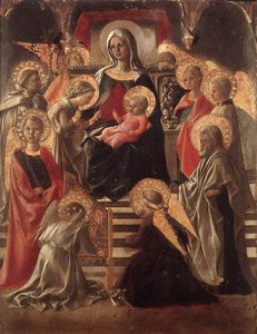 and Child Enthroned with Saints