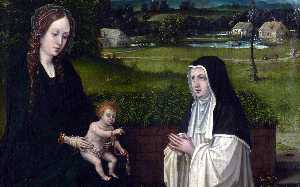 The Virgin and Child with a Cistercian