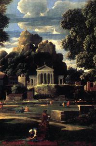 Landscape with the Gathering of the Ashes of Phocion (detail)