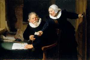 ザー 造船会社 ヤン Rijcksen と彼の 妻
