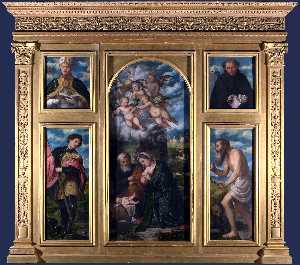 高い 祭壇画  の  アレッサンドロ  ブレシア