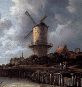 Le Moulin à vent à Wijk bij Duurstede (détail)