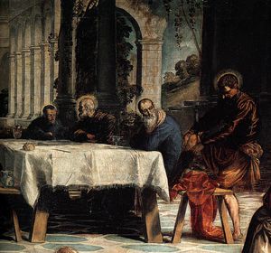 Christ washing his disciples' feet (detail)2