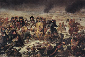 Napoleon en el campo de batalla de Eylau