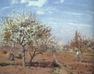 Obstgarten in der Blüte bei Louveciennes