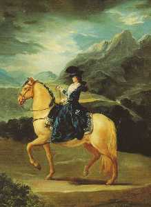 maria teresa di Vallabriga a cavallo