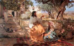 Cristo nel Casa di Martha e maria