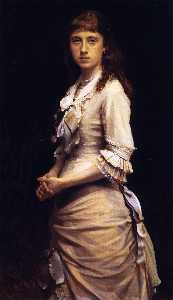 Portrait of Sophia Kramskaya the Artist-s Daughter
