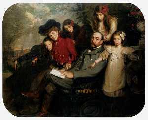 il poeta Francesco  Viele  Grifone  e le  sua  famiglia