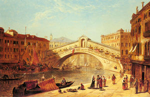 ein blick auf der  Rialto-Brücke  Venedig
