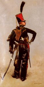Ein napoleonischen Offizier