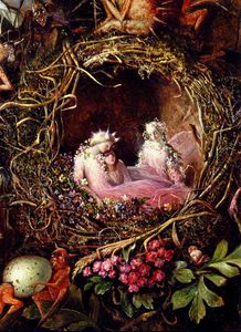 Fairies In A Birds Nest detail
