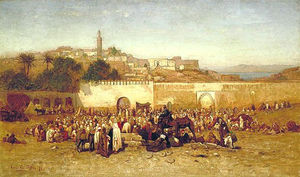 Market Day Outside the Walls of Tangier