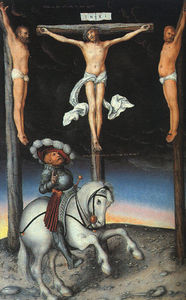 Crucifixión con el centurión convertida