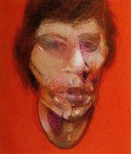 3 Studies for a Portrait of Mick Jagger, left