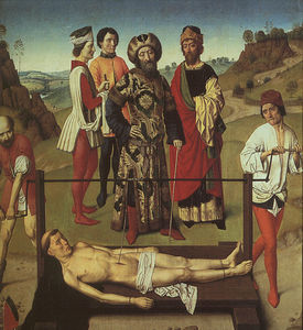 The Martyrdom of St. Erasmus (Elmo). Mittbilden i E