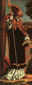 Burgkmaier聖ウルリッヒ、パネル上の油、Gemäldegalerie、B