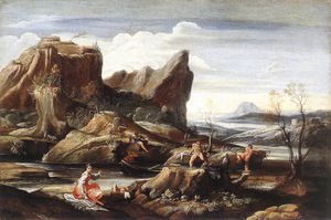 Antonio Landscape with Bathers