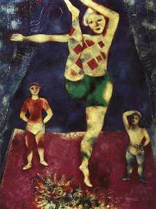 The Three Acrobats, oil on canvas, private col