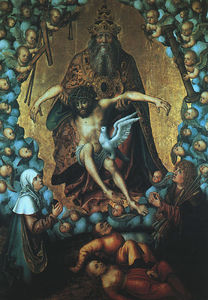 The Trinity, undated, oil on wood, Museum der B